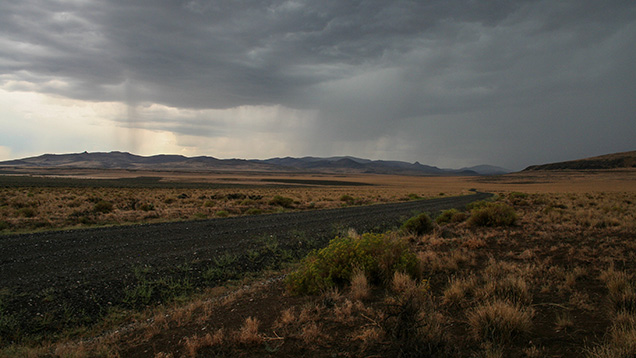 A view along Hogback road near the Plush sunstone area, not far from the Dust Devil mine. There was a downpour a little after this photo was taken. A view along Hogback road near the Plush sunstone area, not far from the Dust Devil mine. There was a downpour a little after this photo was taken.