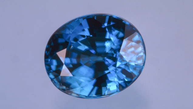 Intense Blue Zircon