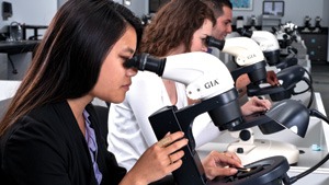 Students Looking Through Microscopes Students Looking Through Microscopes