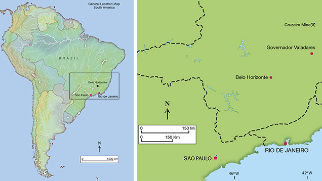 Cruzeiro Mine Location Cruzeiro Mine Location