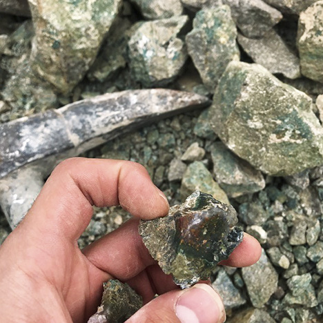 An agate sample from Ferdows in the southern region of Iran.