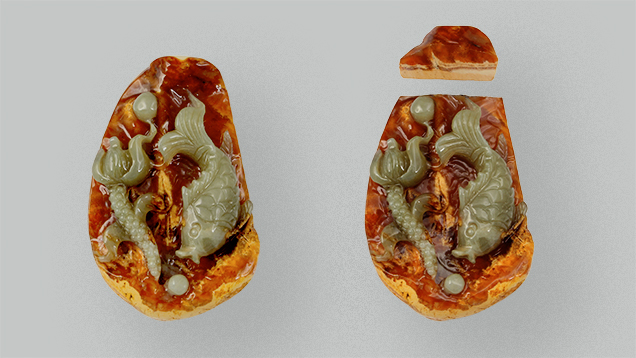Serpentine pendant. Serpentine pendant.
