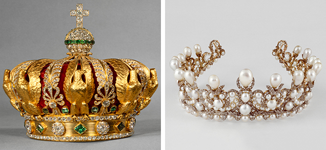 Crown and diadem of Empress Eugenie. Crown and diadem of Empress Eugenie.