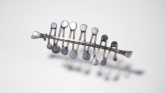 Abstract silver brooch by Bertoia. Abstract silver brooch by Bertoia.