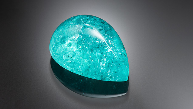 Cuprian tourmaline from Mozambique. Cuprian tourmaline from Mozambique.