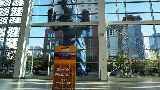 Sign of the 2017 GSA annual meeting in Denver Convention Center Sign of the 2017 GSA annual meeting in Denver Convention Center