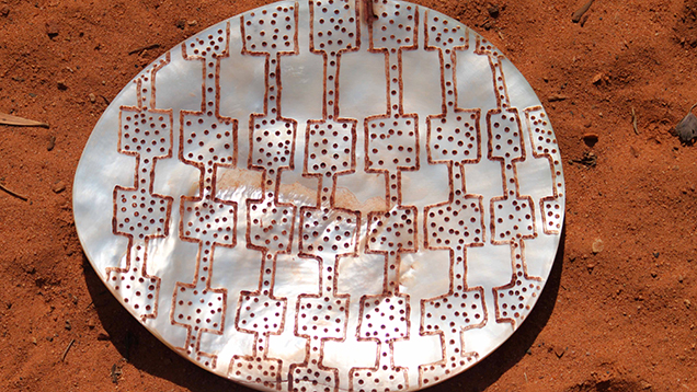 Australian carved shell. Australian carved shell.