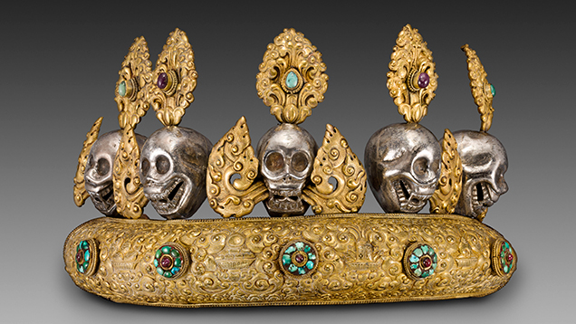 Copper diadem with skulls Copper diadem with skulls