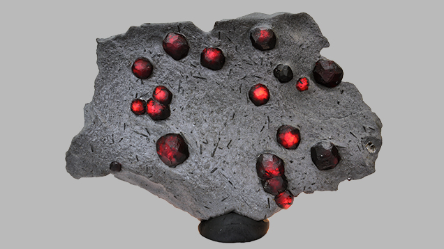Garnet with strong light source. Garnet with strong light source.