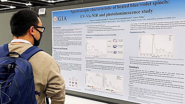 Poster on the heat treatment of blue spinel. Poster on the heat treatment of blue spinel.
