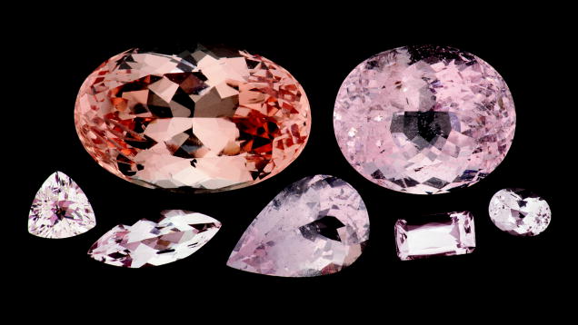 Morganite. Morganite is cut in standard as well as custom shapes and cutting styles, and comes in all sizes. - Robert Weldon