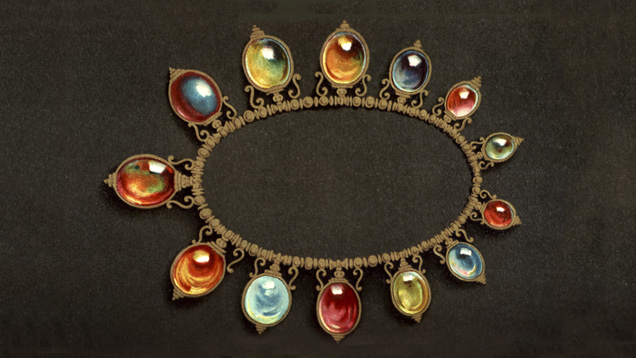 Amber in a Variety of Colors. The word amber means brownish yellow, but the gem can be yellow, golden, white, orange to reddish brown, or even bluish or greenish.