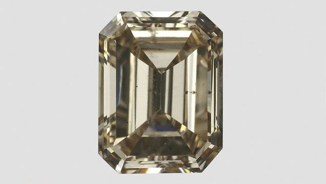 Unusual 0.94 ct yellow-brown CVD synthetic diamond Unusual 0.94 ct yellow-brown CVD synthetic diamond