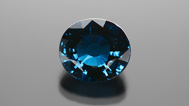Largest faceted gahnospinel identified by GIA. Largest faceted gahnospinel identified by GIA.