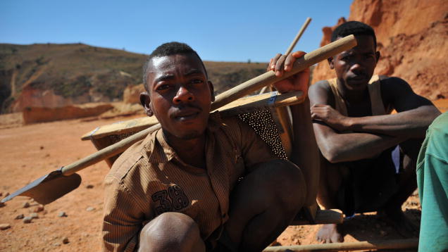 Mining in Ilakaka