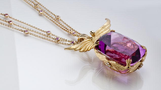 Kunzite. With proper care, kunzite jewelry will provide a lifetime of beautiful adornment. - Courtesy Loretta Castoro Signature Collection