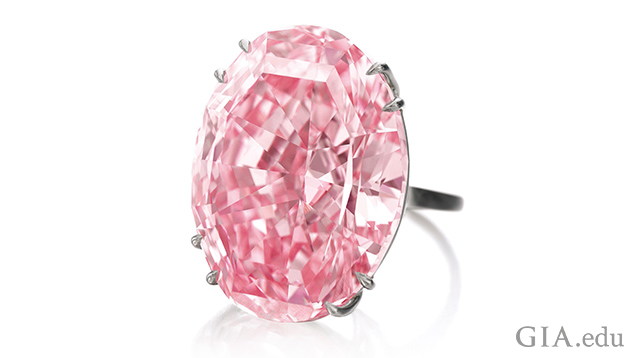 Image of Pink Star diamond set in a ring Image of Pink Star diamond set in a ring