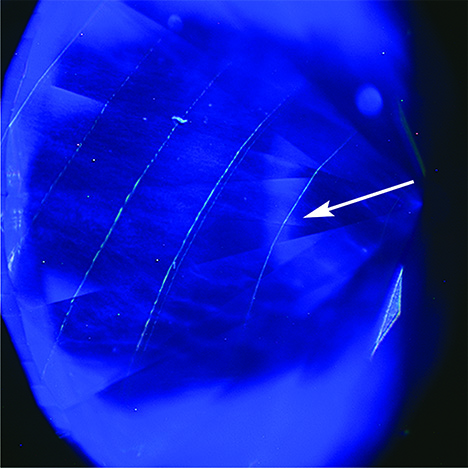 DiamondView Image of CVD Synthetic DIamond DiamondView Image of CVD Synthetic DIamond