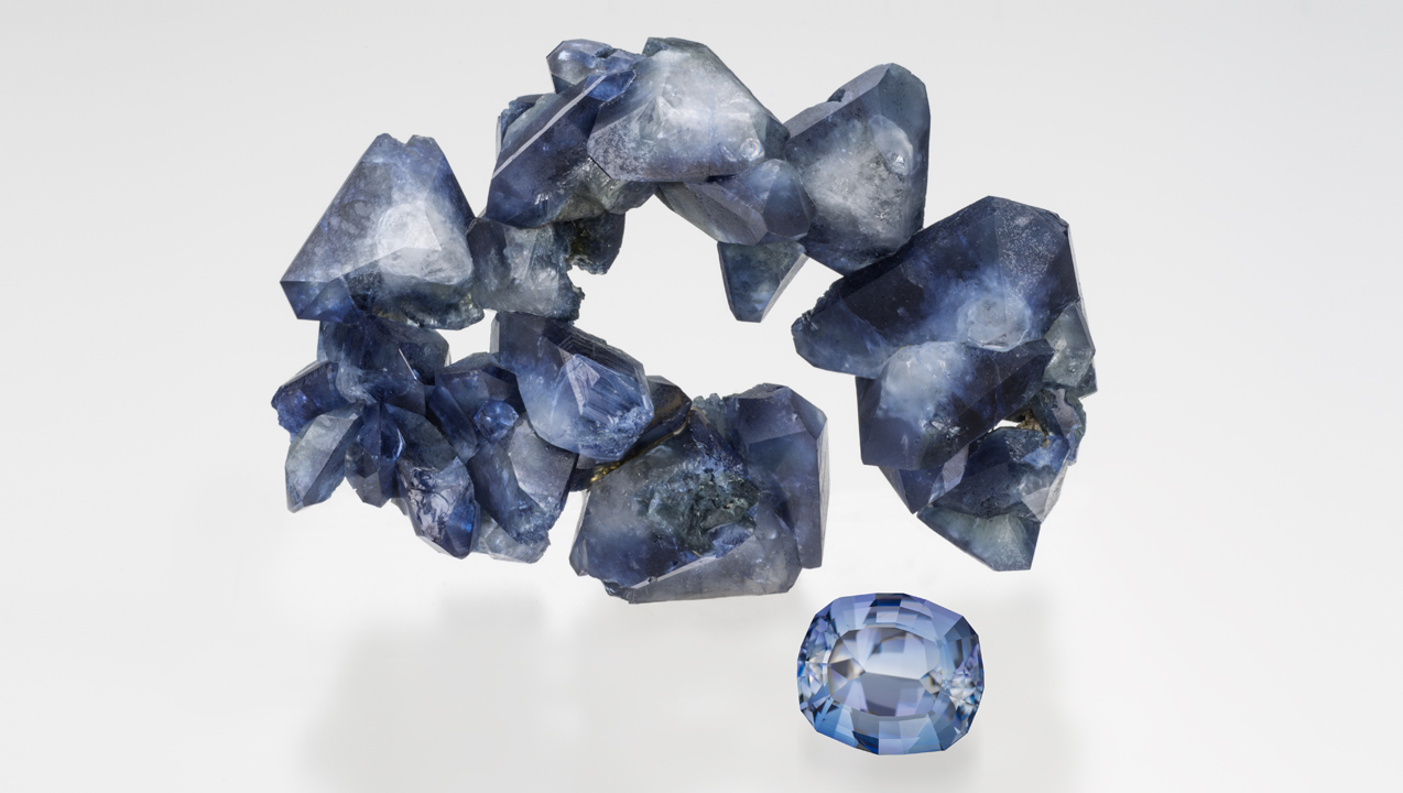 Benitoite Wreath Benitoite Wreath