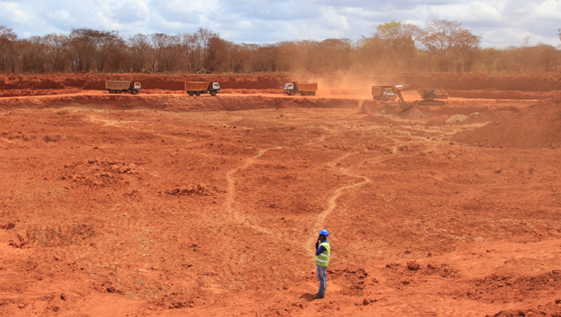 Bulk sampling Pit