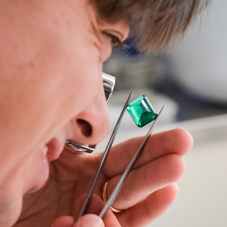 Polished Emerald, Belmont mine, Brazil