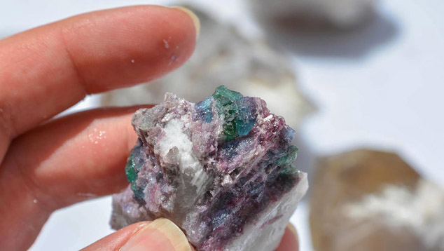 Tourmaline in Matrix, Paraíba, Brazil