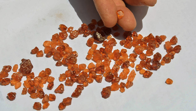Spessartine Rough, Rio Grande do Norte, Brazil