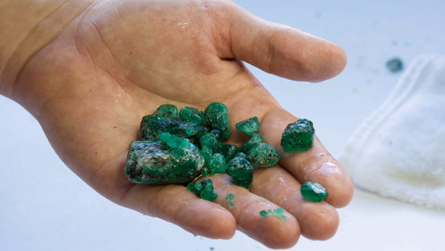 Rough Emerald, Belmont Mine, Brazil