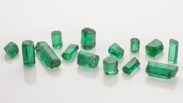Zambian emeralds from the Kagem mine Zambian emeralds from the Kagem mine