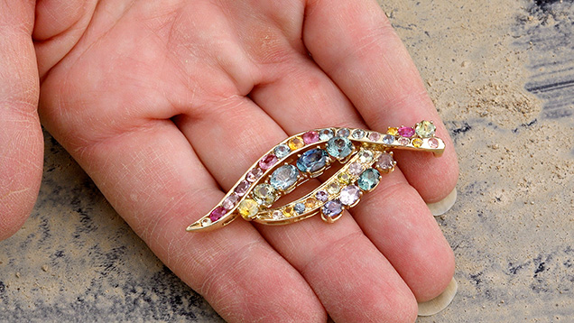 Rock creek sapphire broach Rock creek sapphire broach