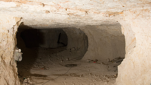 Opal mine opening