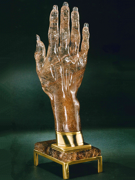 Rutile hand. Rutile hand.