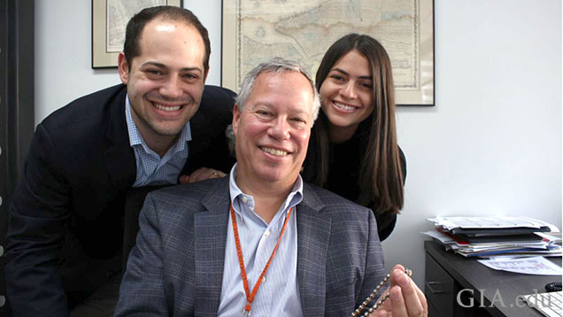 A group photo with Alan Nacht flanked by his son and daughter. A group photo with Alan Nacht flanked by his son and daughter.