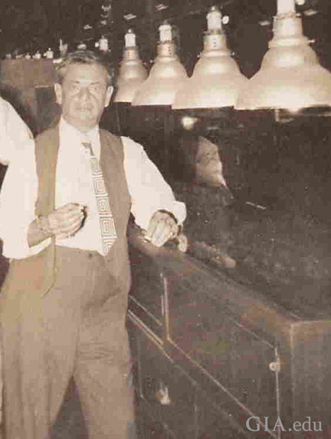 Bernard Nacht stands at the counter in his jewelry store. Bernard Nacht stands at the counter in his jewelry store.