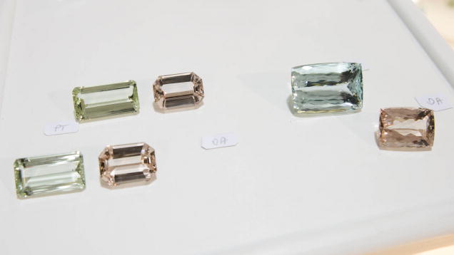 Morganite. Like aquamarine and green beryl, morganite’s color is often light in tone. - Eric Welch