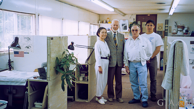 Photo of Dr. E. J. Gübelin, John Latendresse and family