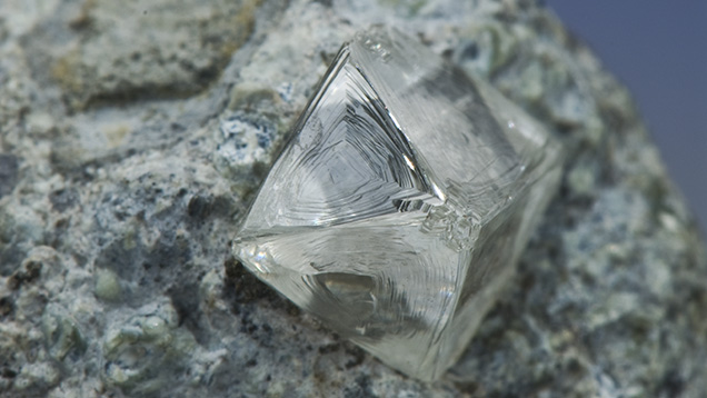 Octahedral diamond crystal Octahedral diamond crystal