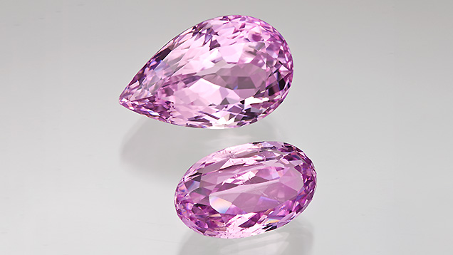 Pink Kunzite - Cut Stones Pink Kunzite - Cut Stones