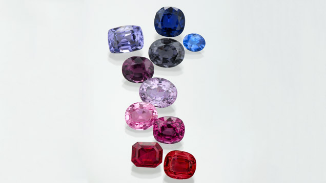 Various Spinel Colors Various Spinel Colors