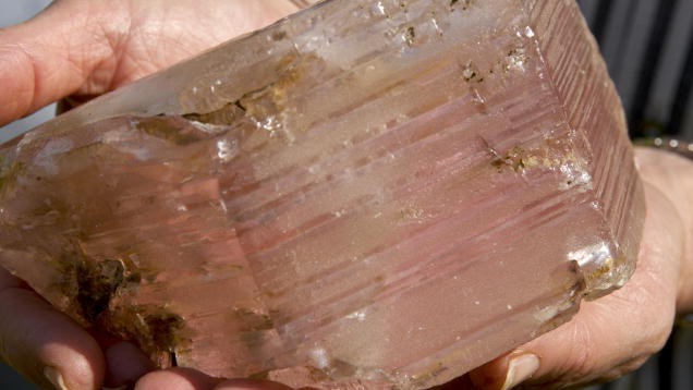 Morganite. Morganite crystals are sometimes very large. - Brendan Laurs