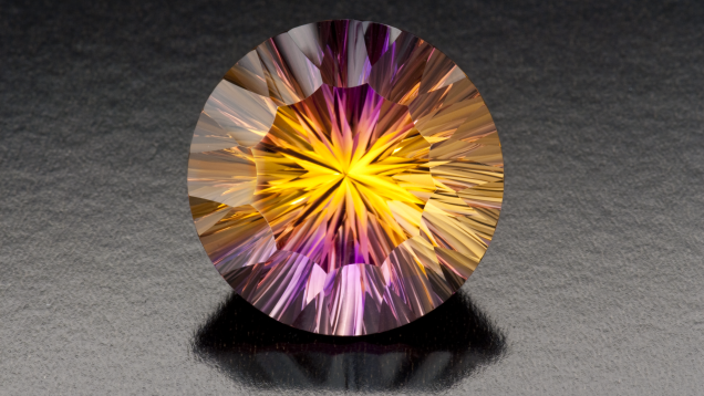 Purple and Gold Ametrine