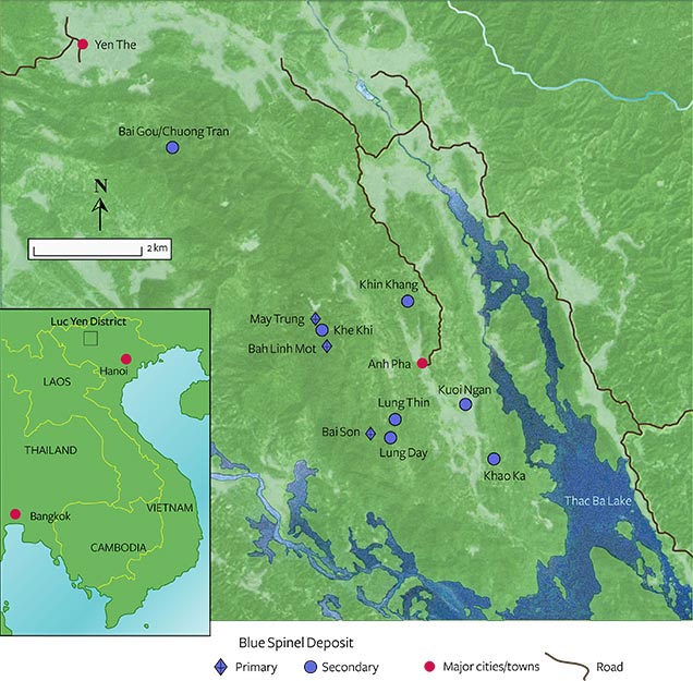 Map of Luc Yen district Map of Luc Yen district