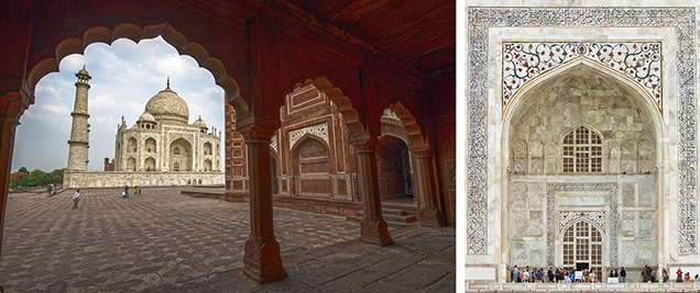 View of the Taj Mahal from the guest pavilion