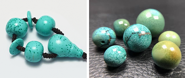 “Raindrop” turquoise from Hubei Province “Raindrop” turquoise from Hubei Province