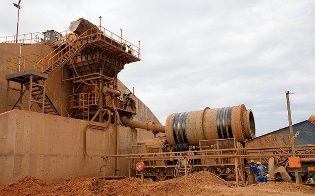 The wash plant at Fura Gems is the first of seven steps to reduce the gravel to a ruby-rich concentrate. The wash plant at Fura Gems is the first of seven steps to reduce the gravel to a ruby-rich concentrate.