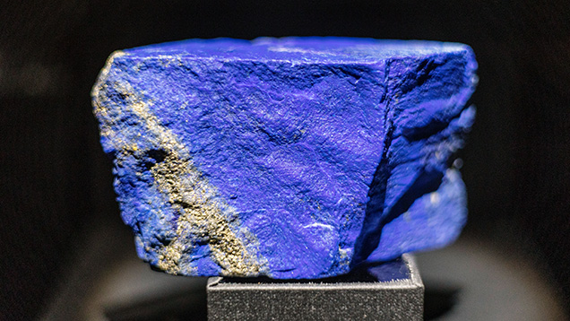 Lapis lazuli from the Sar-e-Sang mine in Afghanistan. Lapis lazuli from the Sar-e-Sang mine in Afghanistan.