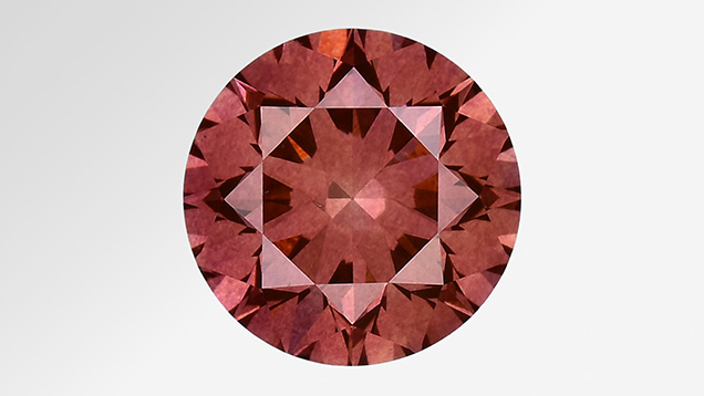 A 1.10 ct Fancy Deep brownish orangy pink diamond. Photo by Towfiq Ahmed. A 1.10 ct Fancy Deep brownish orangy pink diamond. Photo by Towfiq Ahmed.