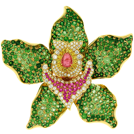 Maia’s Gift brooch by Paula Crevoshay. Maia’s Gift brooch by Paula Crevoshay.