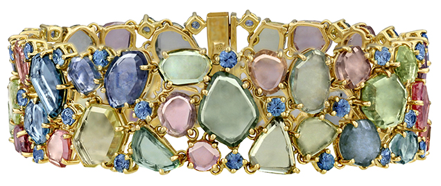 Rainbow over Montana bracelet by Paula Crevoshay. Rainbow over Montana bracelet by Paula Crevoshay.
