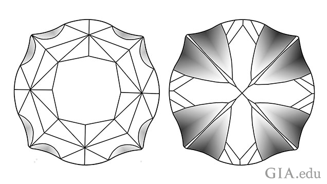 Ametrine top and side view cut Ametrine top and side view cut